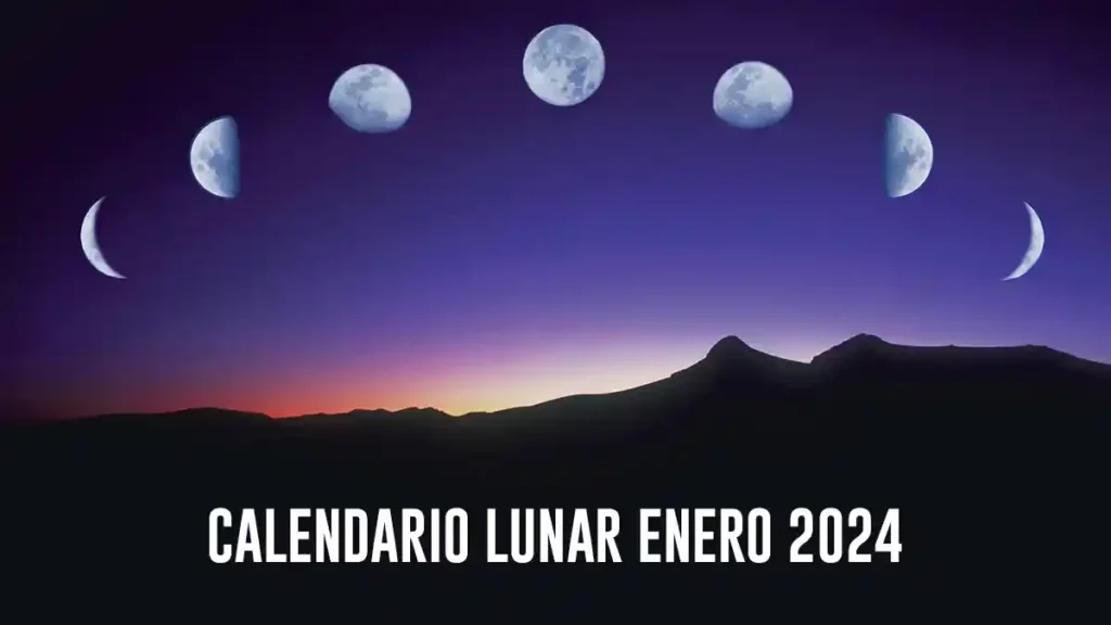 Calendario lunar enero 2024 si