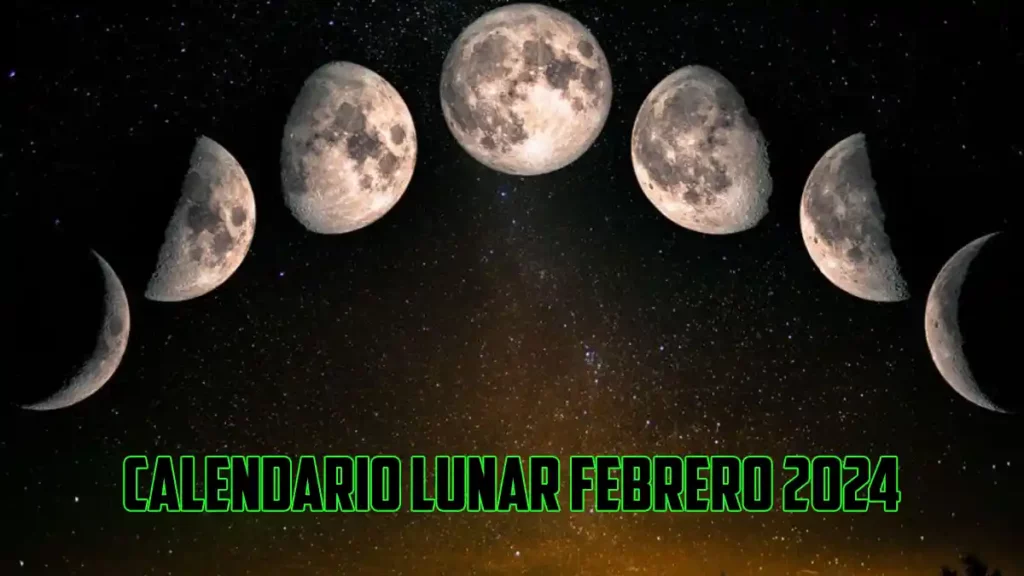 Calendario lunar febrero 2024